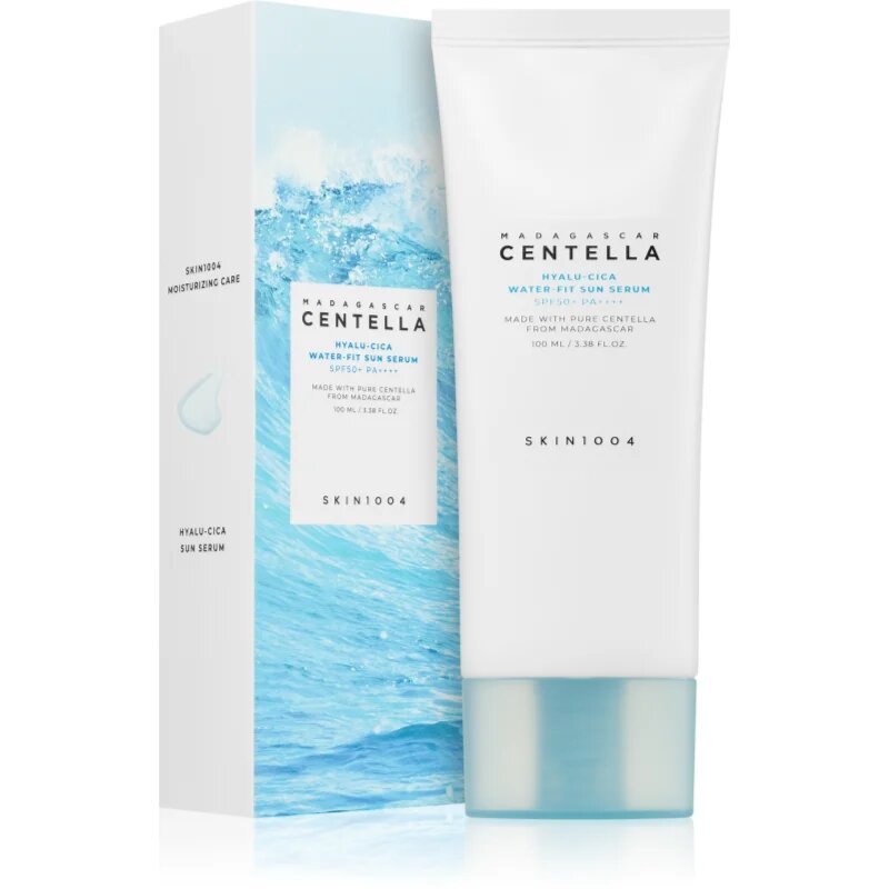 SKIN1004 Madagascar Centella Hyalu-Cica Water-Fit Sun Serum ser protector cu efect de hidratare SPF 50+ 100 ml