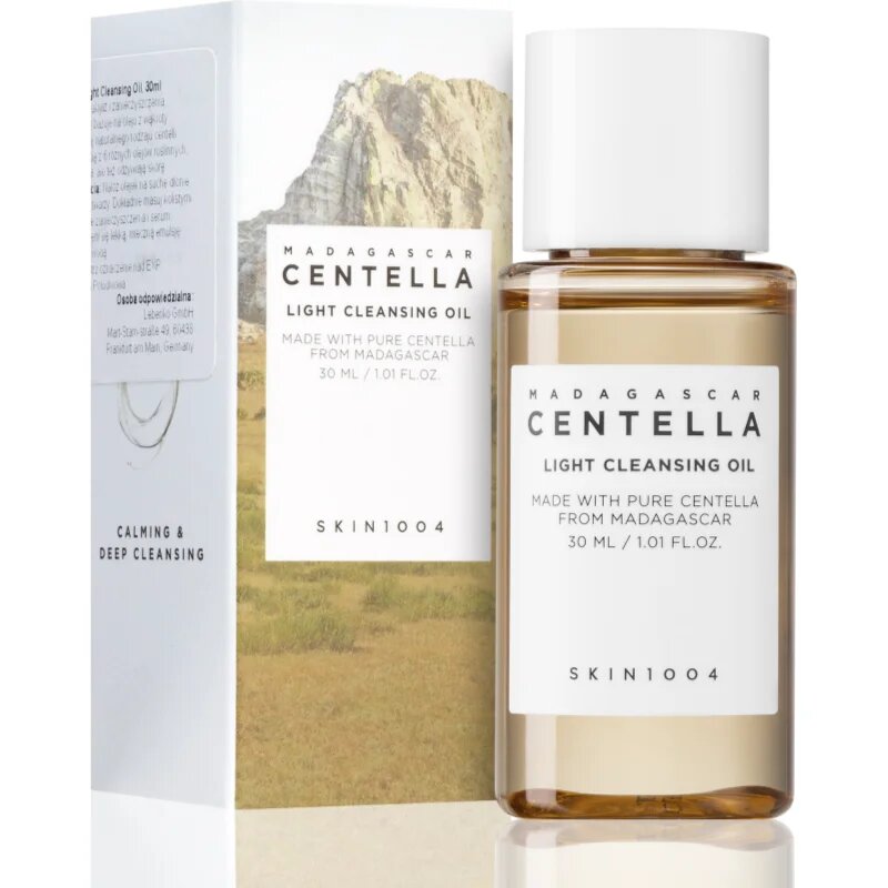 SKIN1004 Madagascar Centella Light Cleansing Oil ulei pentru indepartarea machiajului Ulei de curățare cu efect calmant 30 ml