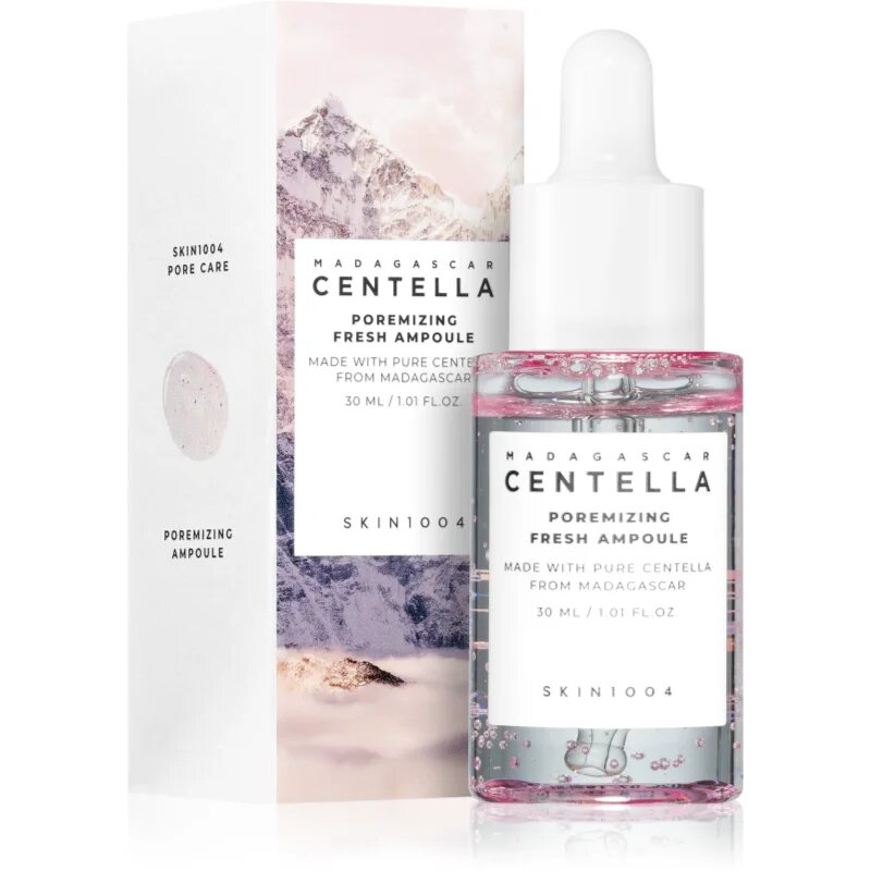 SKIN1004 Madagascar Centella Poremizing Fresh Ampoule ser piele detoxifiant pentru netezirea pielii si inchiderea porilor 30 ml