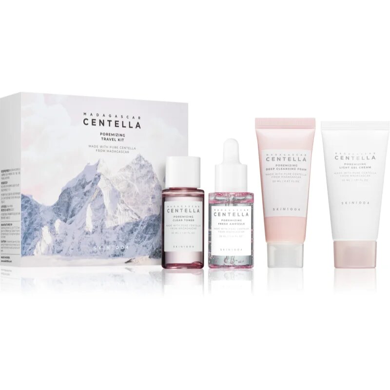 SKIN1004 Madagascar Centella Poremizing Travel Kit Seturi pentru voiaj pentru netezirea pielii si inchiderea porilor