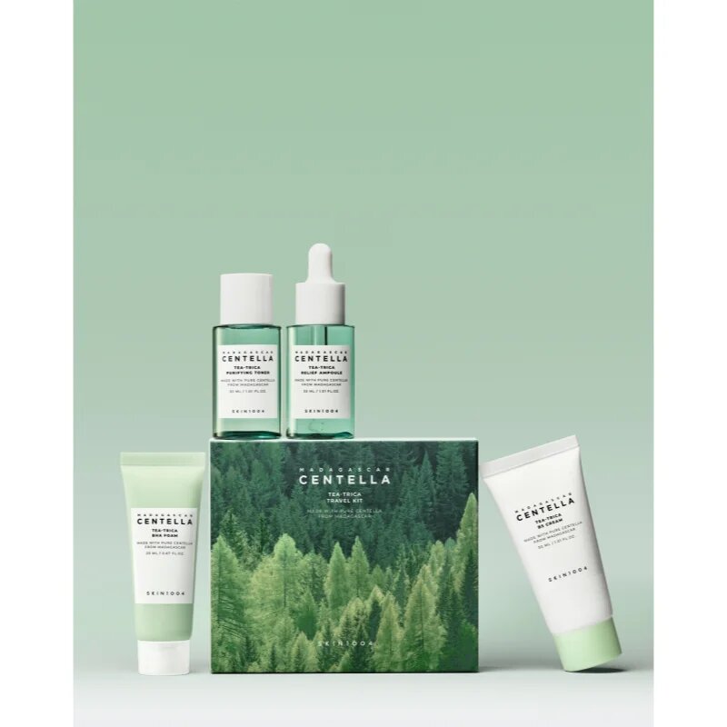SKIN1004 Madagascar Centella Tea-Trica Travel Kit Seturi pentru voiaj pentru pielea problematica