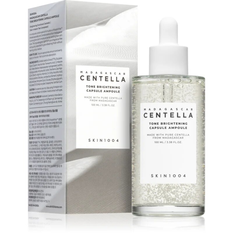 SKIN1004 Madagascar Centella Tone Brightening Capsule Ampoule ser hidratant pentru strălucirea și netezirea pielii 100 ml