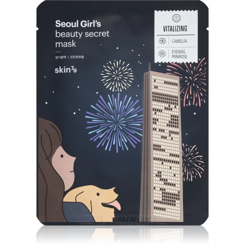 Skin79 Seoul Girl's Beauty Secret mască textilă pentru contururile faciale cu efect de fermitate 20 g