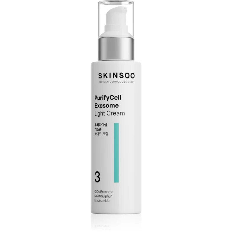 SKINSOO PurifyCell Exosome Light Cream crema hidratanta usoara cu efect matifiant 120 ml