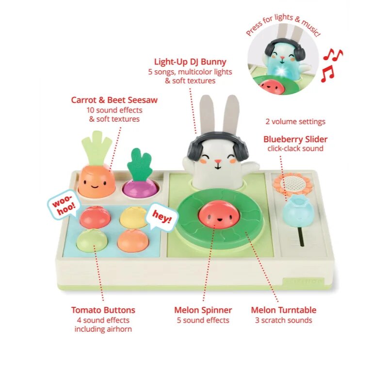 Skip Hop Farmstand DJ Set jucărie muzicală 6m+ 1 buc