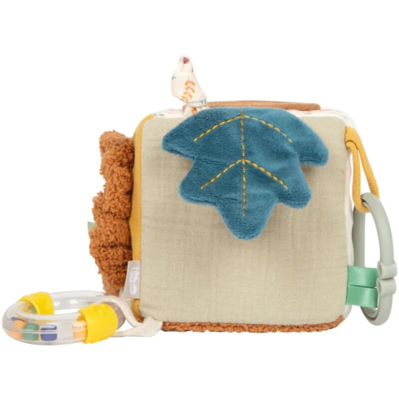 Small foot Little Lion Fabric Playing Cube jucărie cu activități 0m+ 1 buc