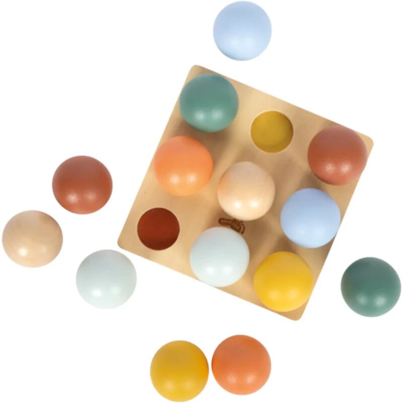 Small foot Montessori Sorting Game with Balls joc de sortare 12m+ 15 buc