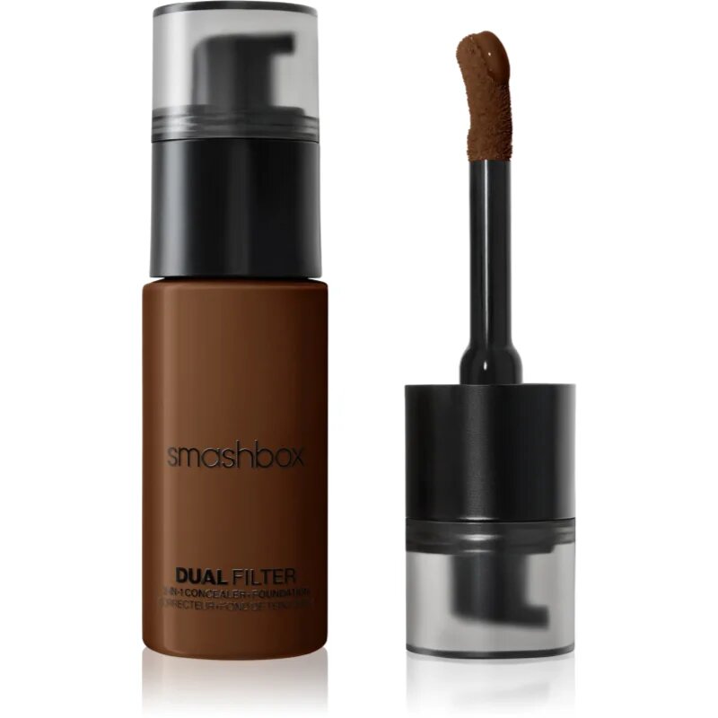 Smashbox DUAL-FILTER 2-in-1 Concealer + Foundation make-up si corector culoare Deep 35 Warm 23.6 ml
