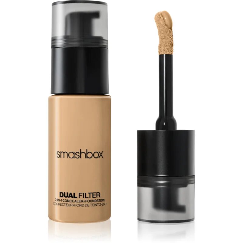 Smashbox DUAL-FILTER 2-in-1 Concealer + Foundation make-up si corector culoare Light Medium 14 Olive 23.6 ml