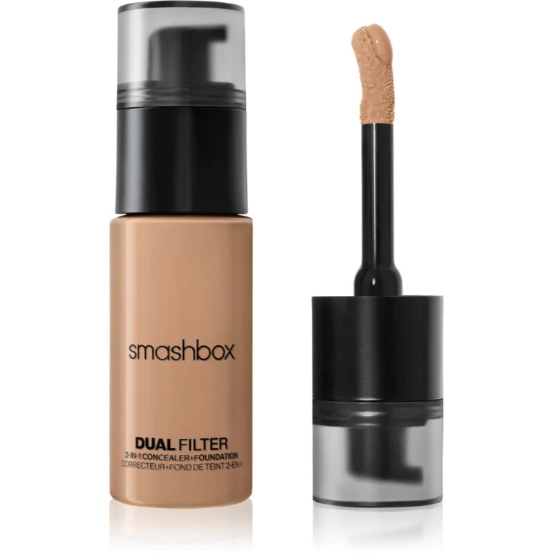 Smashbox DUAL-FILTER 2-in-1 Concealer + Foundation make-up si corector culoare Medium 18 Cool 23.6 ml