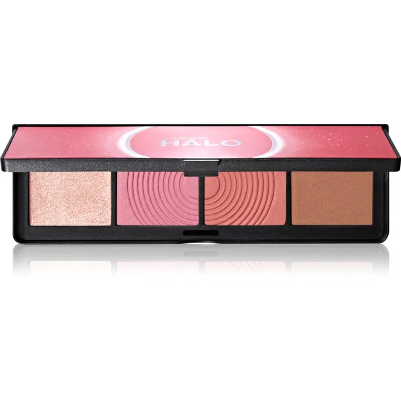 Smashbox Halo Sculpt + Glow Face Palette paletă cu iluminatoare și farduri de obraz culoare Pink Saturation 157 g