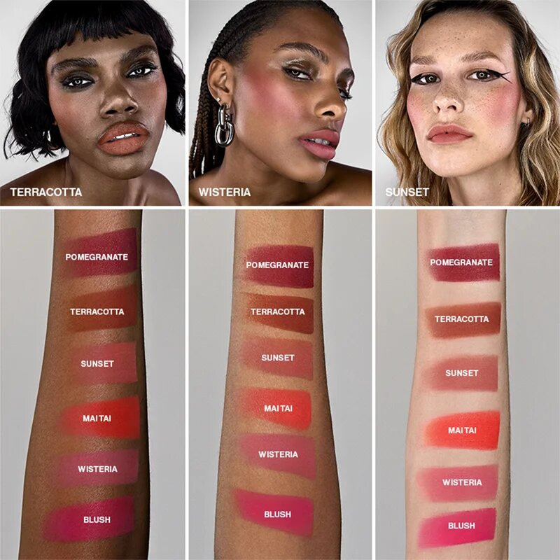 Smashbox Halo Sheer To Stay Color Tints blush lichid și luciu de buze culoare Mai Tai 10 ml