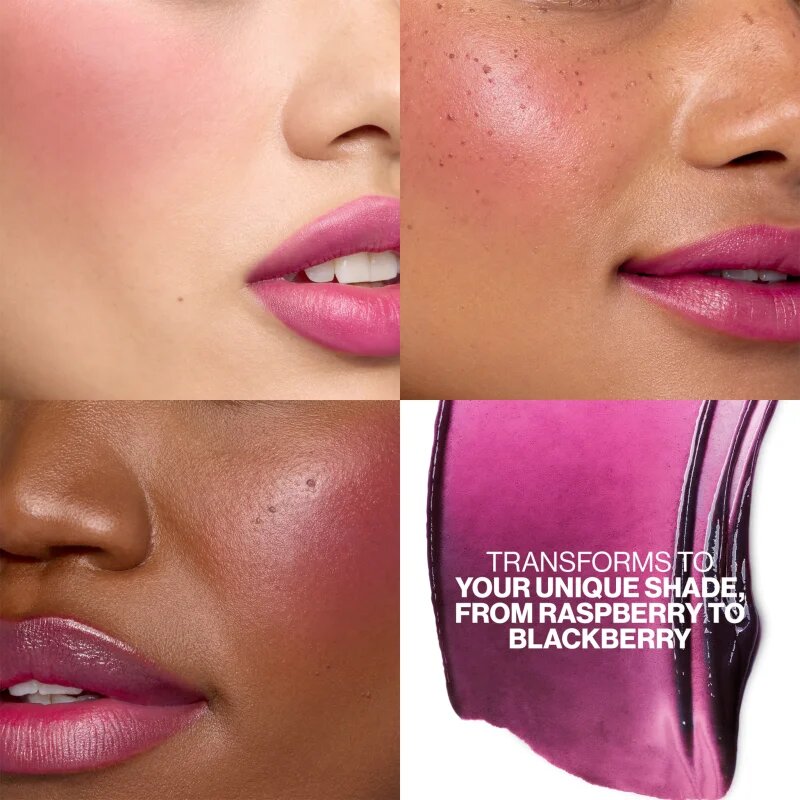 Smashbox O-NOIR PH Cheek + Lip Tint balsam de buze tonifiant reacționează la pH culoare Berry 2.5 g