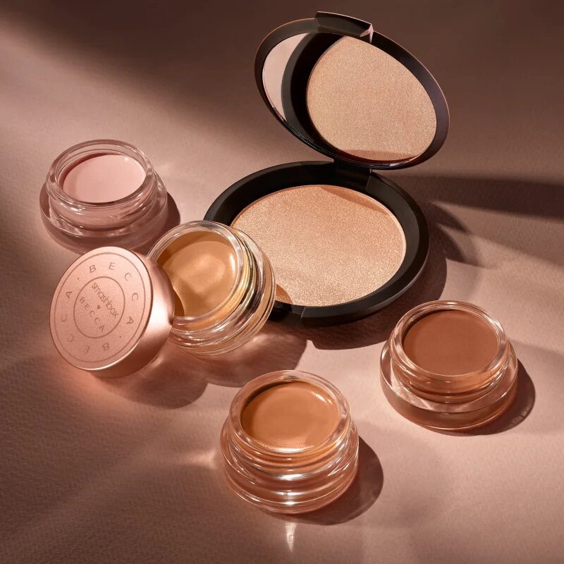 Smashbox x Becca Shimmering Skin Perfector Pressed Highlighter iluminator culoare Rose Quarz 7 g