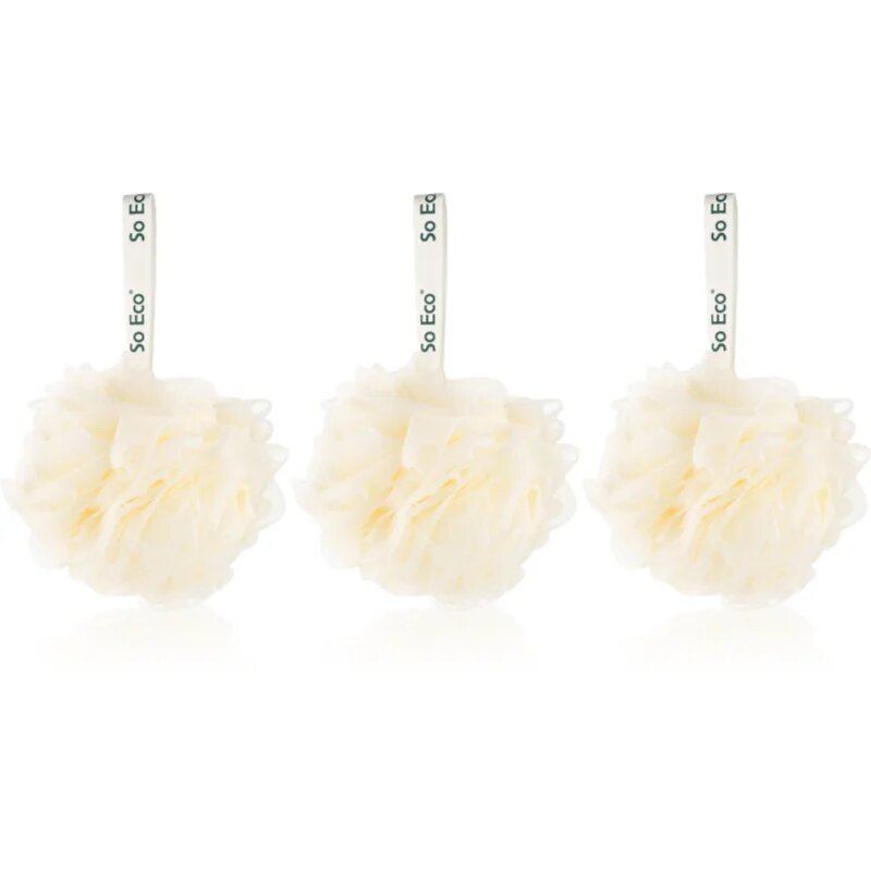 So Eco Bath & Shower Pouf burete pentru spalare 3 buc
