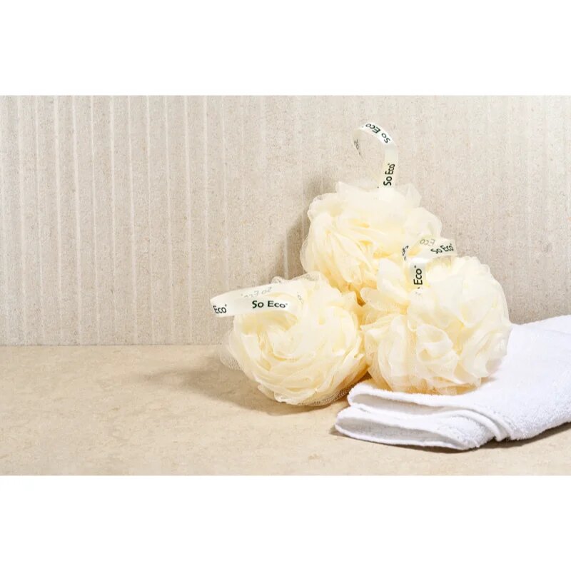 So Eco Bath & Shower Pouf burete pentru spalare 3 buc