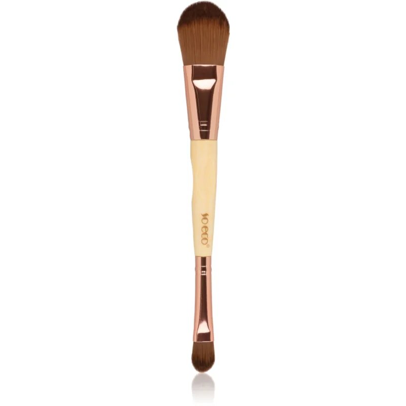 So Eco Foundation & Concealer Duo pensulă pentru make-up și corector fata-verso 1 buc