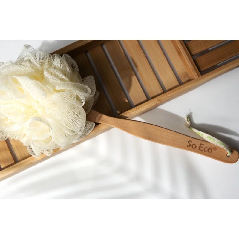 So Eco Long Handle Shower Pouf burete corp cu mâner prelungit 1 buc