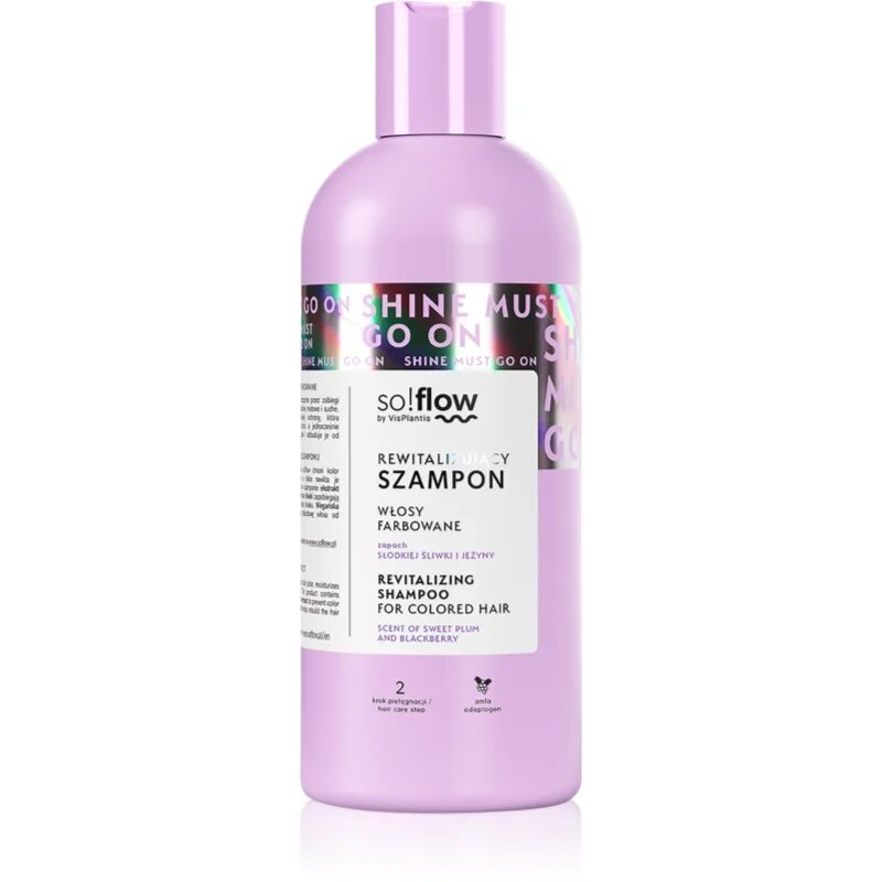 so!flow Coloured Hair Revitalizing Shampoo șampon regenerator pentru păr vopsit 400 ml