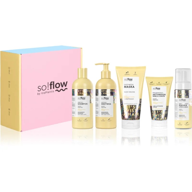 so!flow Curl Styling & Definition Set set cadou pentru păr creț