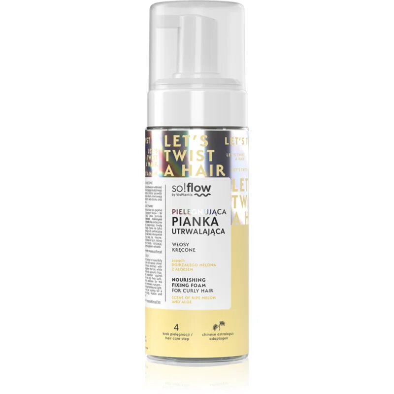 so!flow Curly Hair Nourishing Fixing Foam spuma pentru păr creț 170 ml