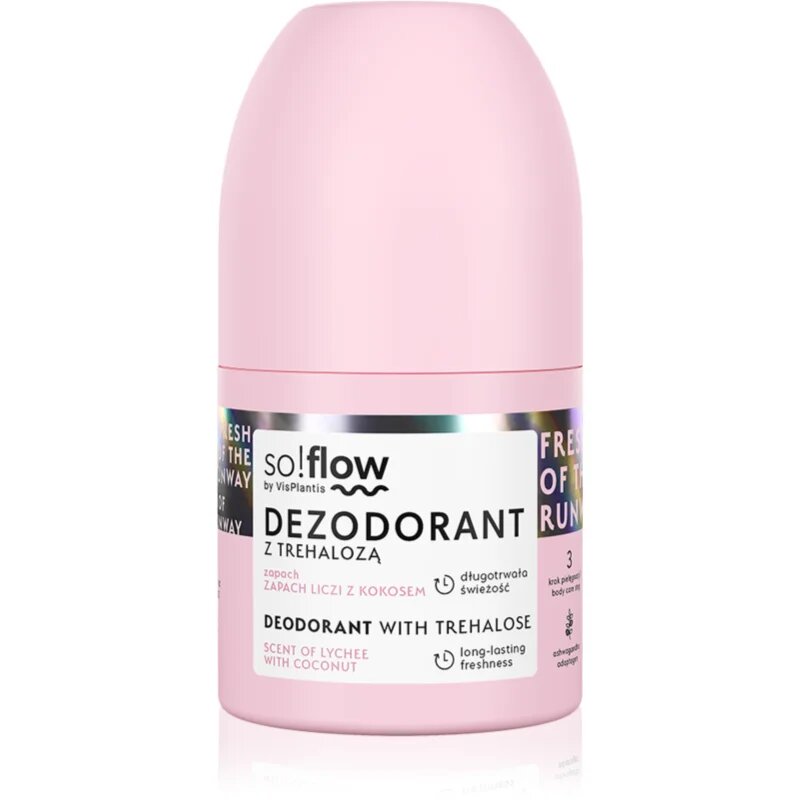 so!flow Deodorant Deodorant roll-on pentru femei Scent Of Lychee with Coconut 50 ml