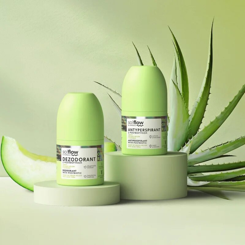 so!flow Deodorant With Postbiotic Deodorant roll-on 50 ml