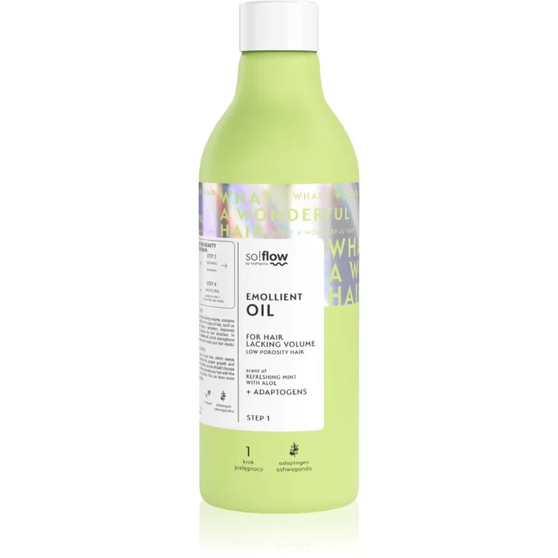 so!flow Low Porosity Hair Emollient Oil ulei de par regenerator 150 ml