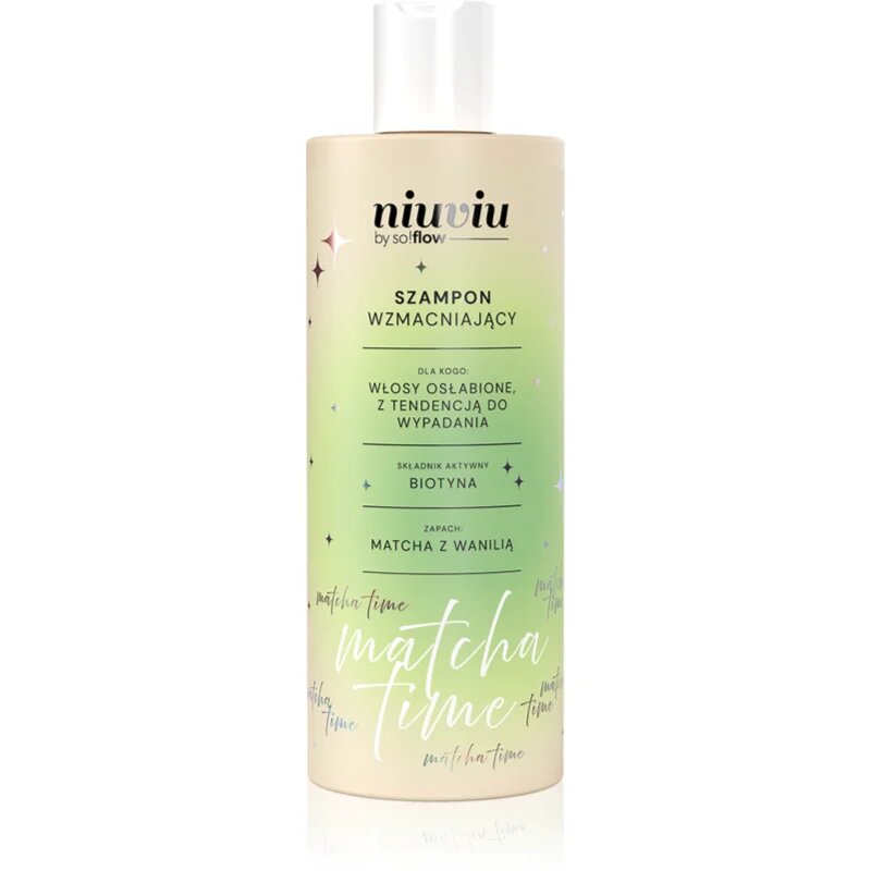 so!flow Matcha Time Strengthening Shampoo sampon fortifiant pentru par slab 300 ml