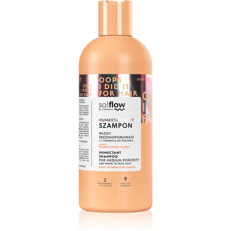 so!flow Medium Porosity Hair Humectant Shampoo sampon pentru indreptarea parului anti-electrizare 400 ml