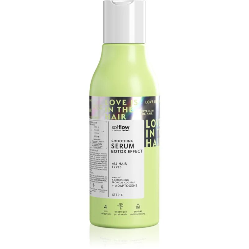 so!flow Smoothing Serum Botox Effect ser netezire pentru toate tipurile de păr 150 ml
