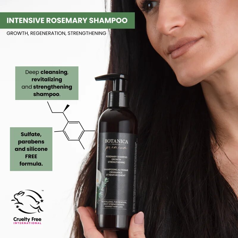 Soaphoria Botanica Slavica Rosemary Shampoo sampon intens pentru întărirea și creșterea părului 250 ml