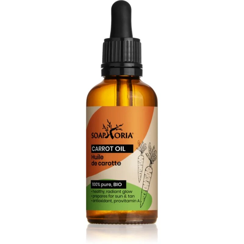 Organic Carrot Oil Ulei nutritiv de morcov pentru față corp și păr 50 ml