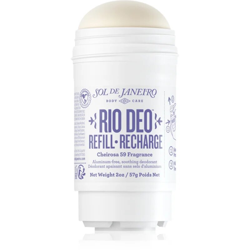 Sol de Janeiro Rio Deo Aluminium-Free Deodorant Cheirosa 59 deodorant fără conținut săruri de aluminiu rezervă 57 ml