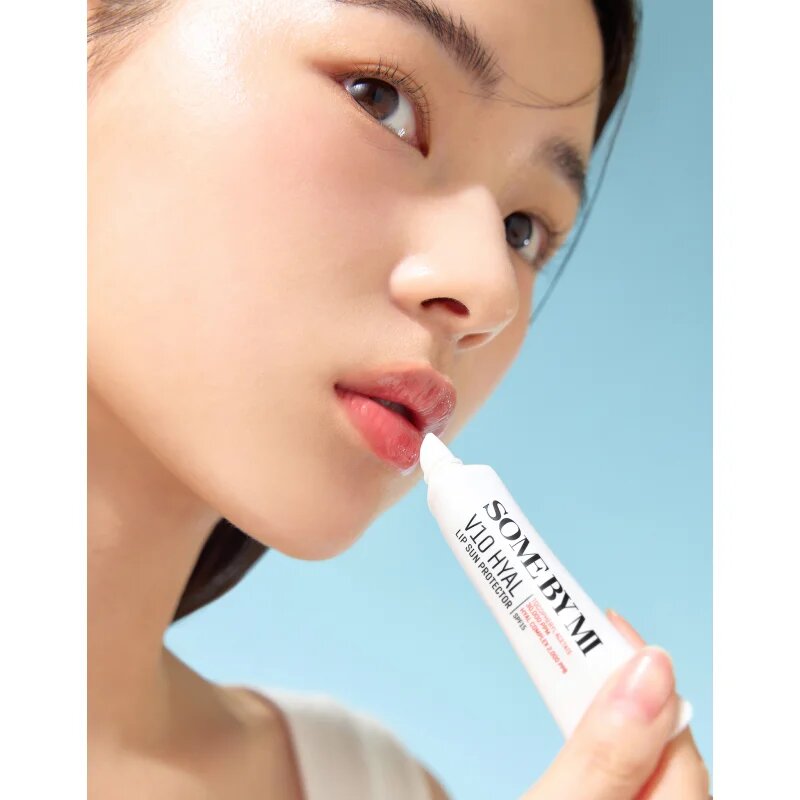 Some By Mi V10 Hyal Lip Protector balsam de buze protector SPF 15 culoare Rosy 7 ml