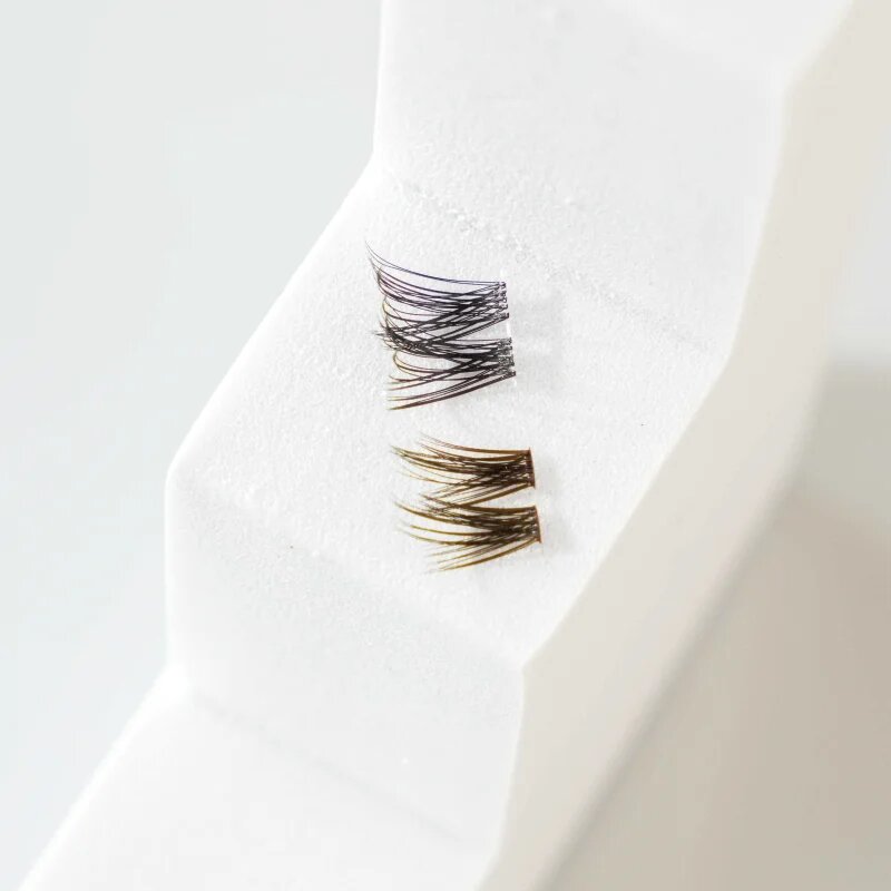 SOSU Cosmetics Hidden Agenda Undetectable Lashes pachet cu gene fără noduri autoadezive 10mm Brown 16 buc