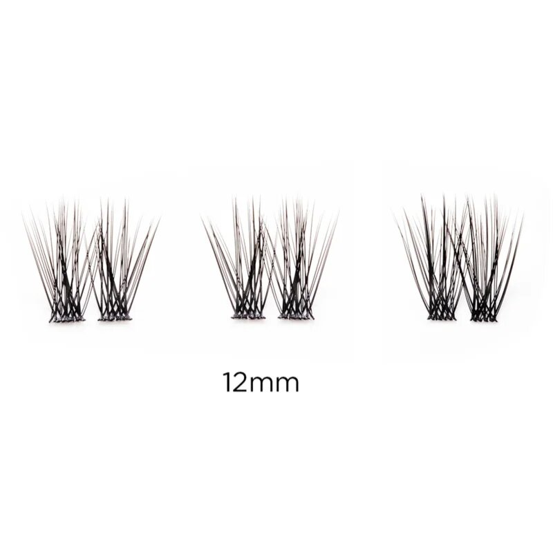 SOSU Cosmetics Hidden Agenda Undetectable Lashes pachet cu gene fără noduri autoadezive 12 mm