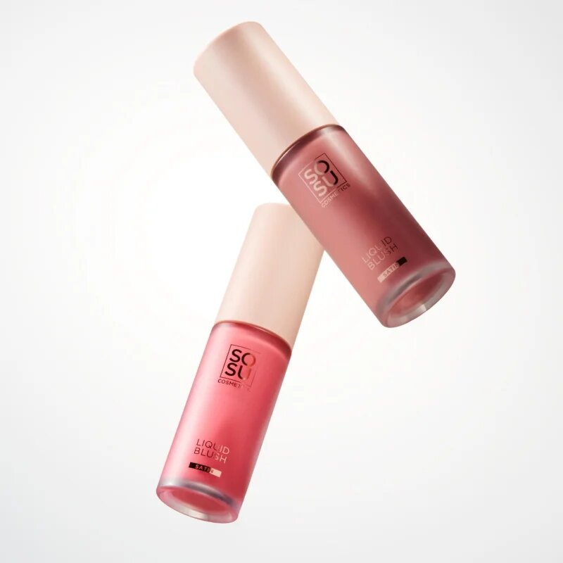SOSU Cosmetics Liquid Blush Satin fard de obraz lichid culoare Pink Pop 9 ml