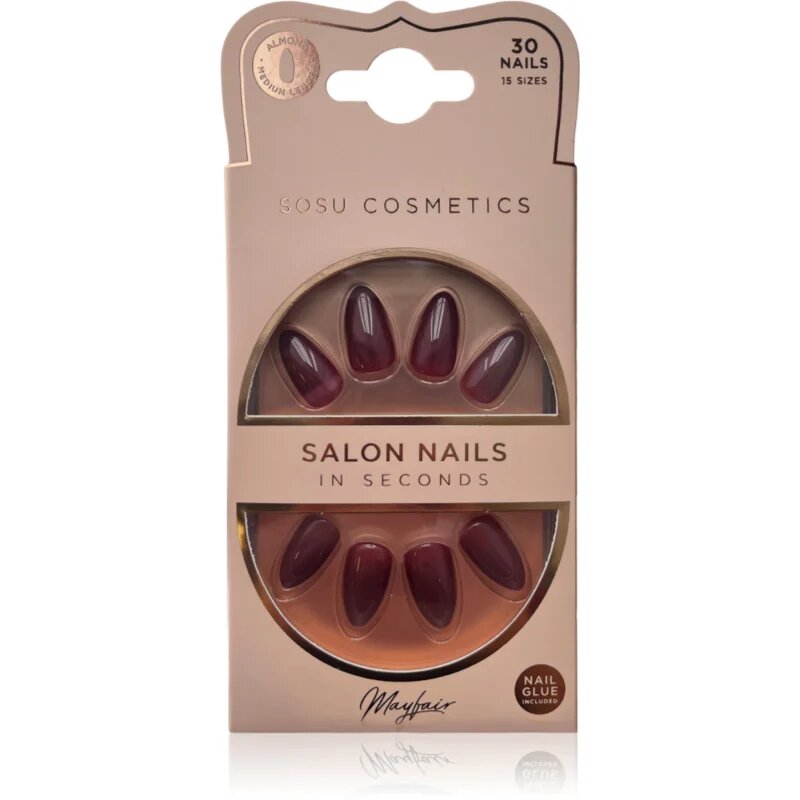 SOSU Cosmetics Salon Nails unghii artificiale culoare Mayfair 30 buc