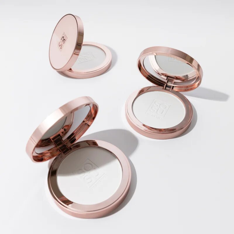 SOSU Cosmetics Sheer Silk Pressed Powder pudră transparentă 9 g