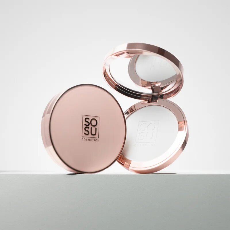 SOSU Cosmetics Sheer Silk Pressed Powder pudră transparentă 9 g