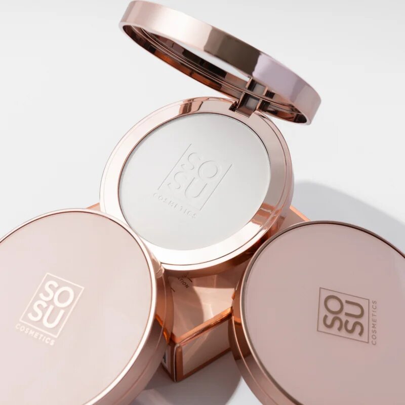SOSU Cosmetics Sheer Silk Pressed Powder pudră transparentă 9 g