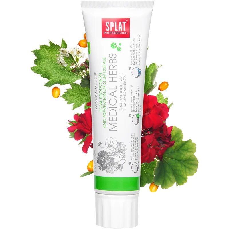 Splat Professional Medical Herbs pasta de dinti bio-activa pentru a proteja dintii si gingiile 100 g
