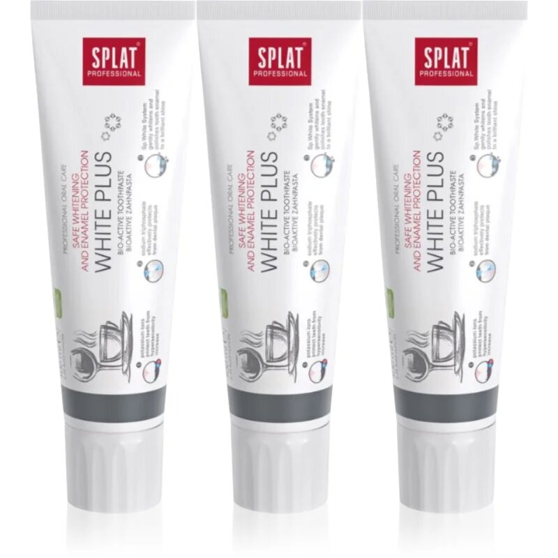 Splat Professional White Plus pasta de dinti bio-activa pentru albirea si protectia smaltului dentar