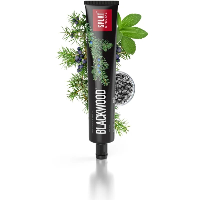 Splat Special Blackwood pasta de dinti pentru albire aroma Dark Mint 75 ml