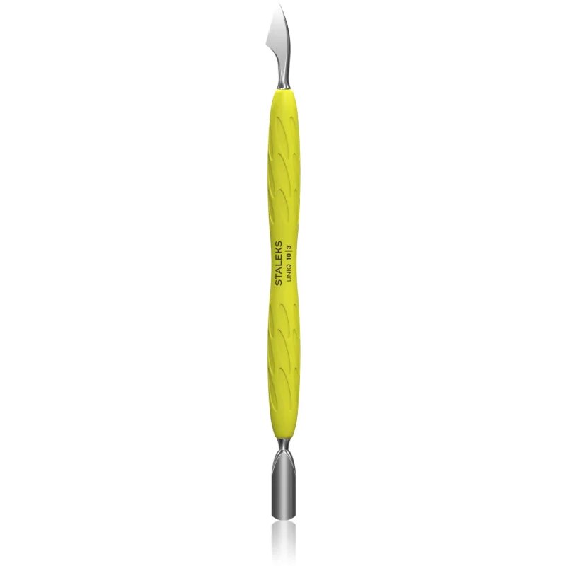 Staleks Uniq Gummy Yellow Un instrument pentru împingerea și îndepărtarea cuticulă de unghii 1 buc