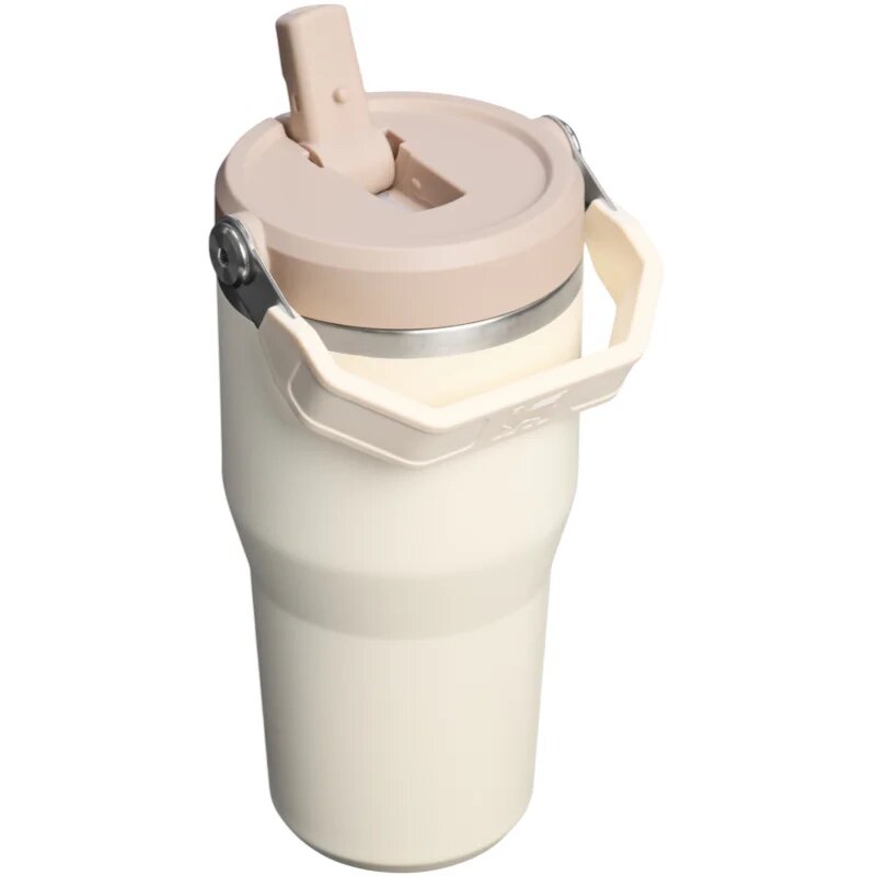 Stanley IceFlow™ Flip Straw 2.0 Tumbler sticlă termos din oțel inoxidabil Cream 1 buc