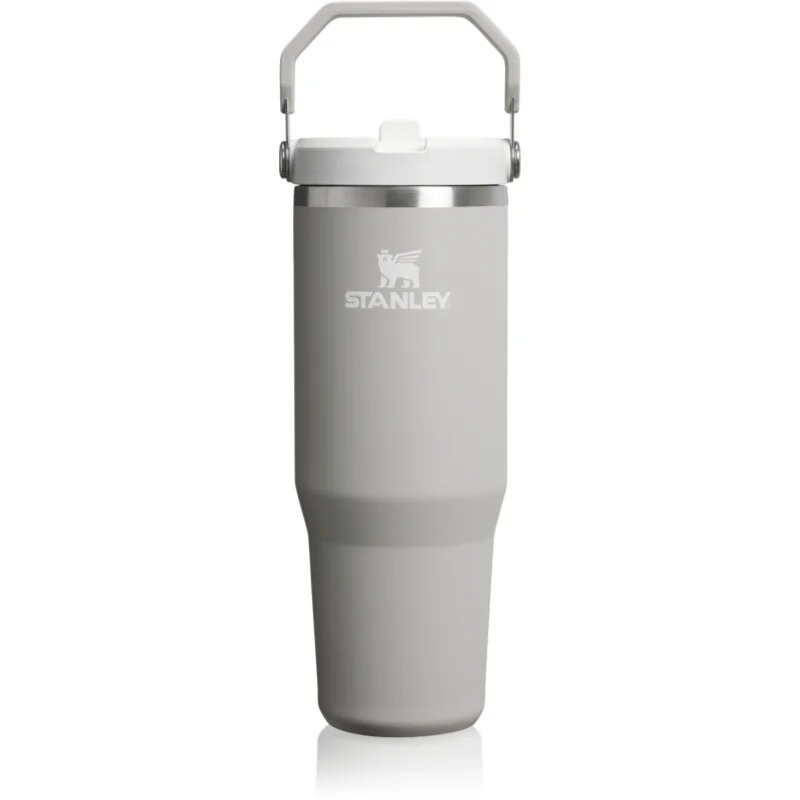 Stanley IceFlow™ Flip Straw Tumbler sticlă inoxidabilă pentru apă Ash 890 ml