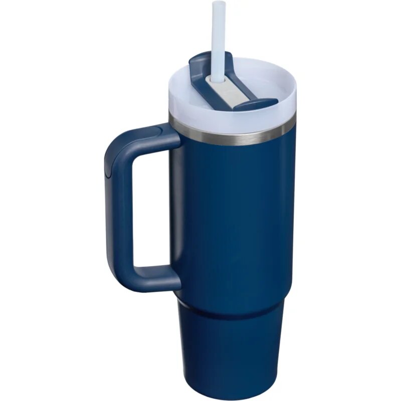 Stanley Quencher H2.O FlowState™ Tumbler pahar din oțel inoxidabil cu pai medium dark navy 1 buc