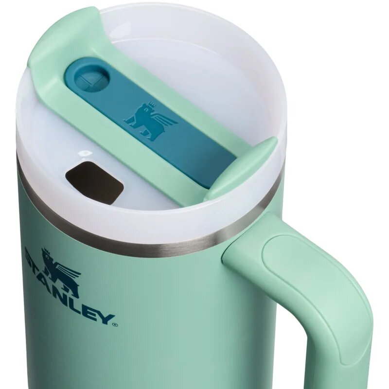 Stanley Quencher H2.O FlowState™ Tumbler pahar din oțel inoxidabil cu pai medium Spring Green 1 buc
